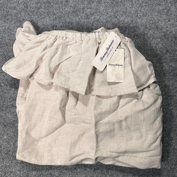 TOMMY BAHAMA ST. LUCIA OTS RUFFLE DRESS TSW51030C 4311-TWILL XS NEW - Picture 5 of 5